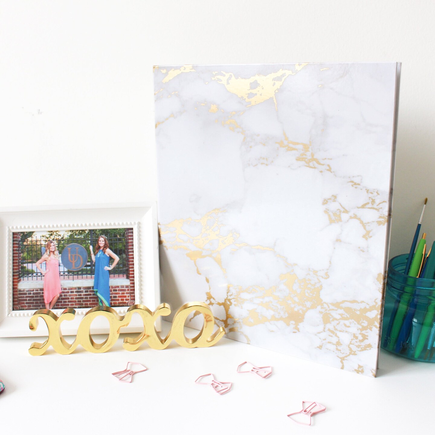 bloom daily planners 1" Ring Binder, 10" x 11.5", Marble