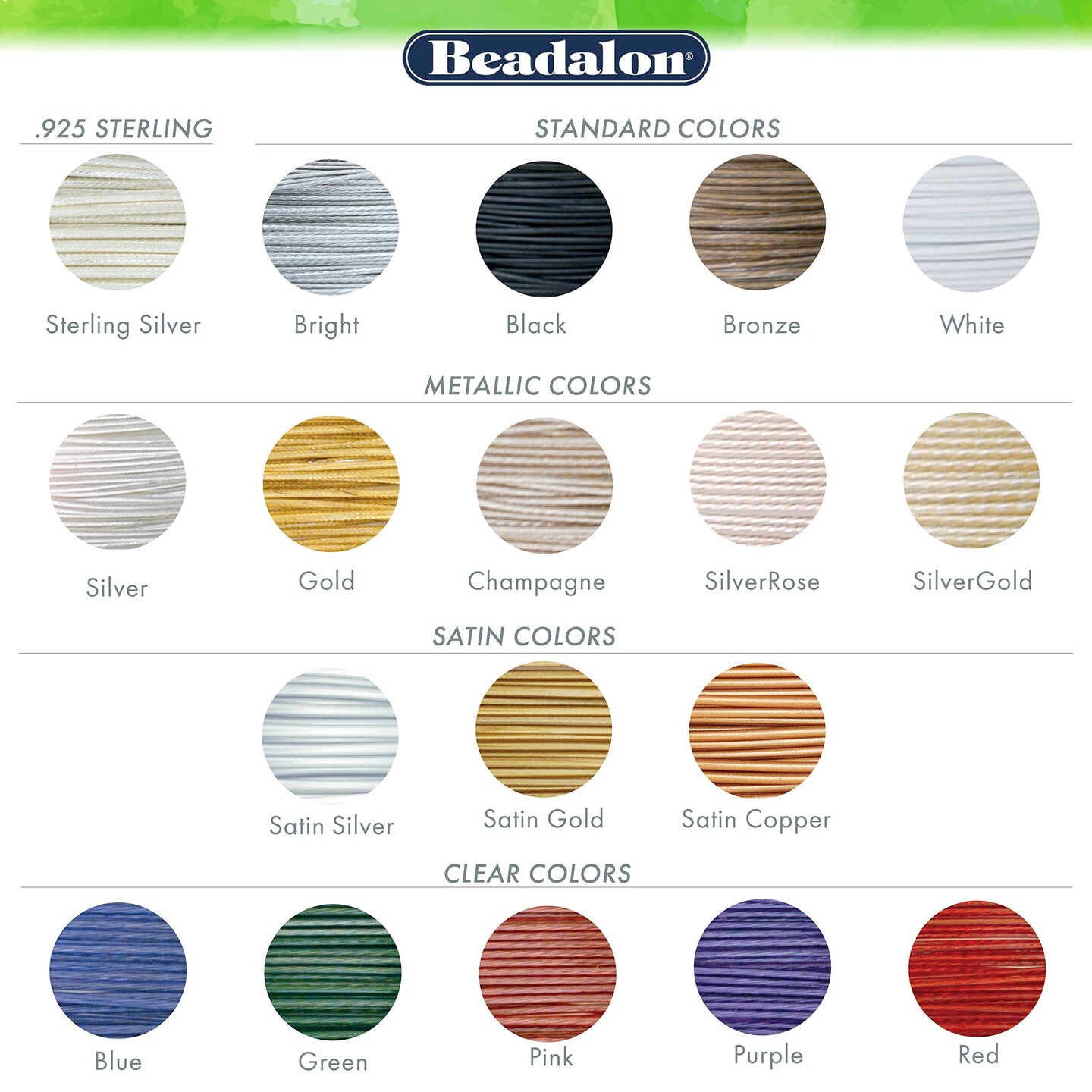 Beadalon 7 Strand Stainless Steel Bead Stringing Wire.018 in / 0.46 mm, Bright, 100 ft / 31 m