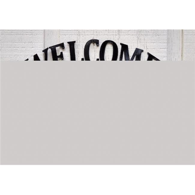 The Lazy Scroll  Pembroke Corgi Metal Welcome Sign