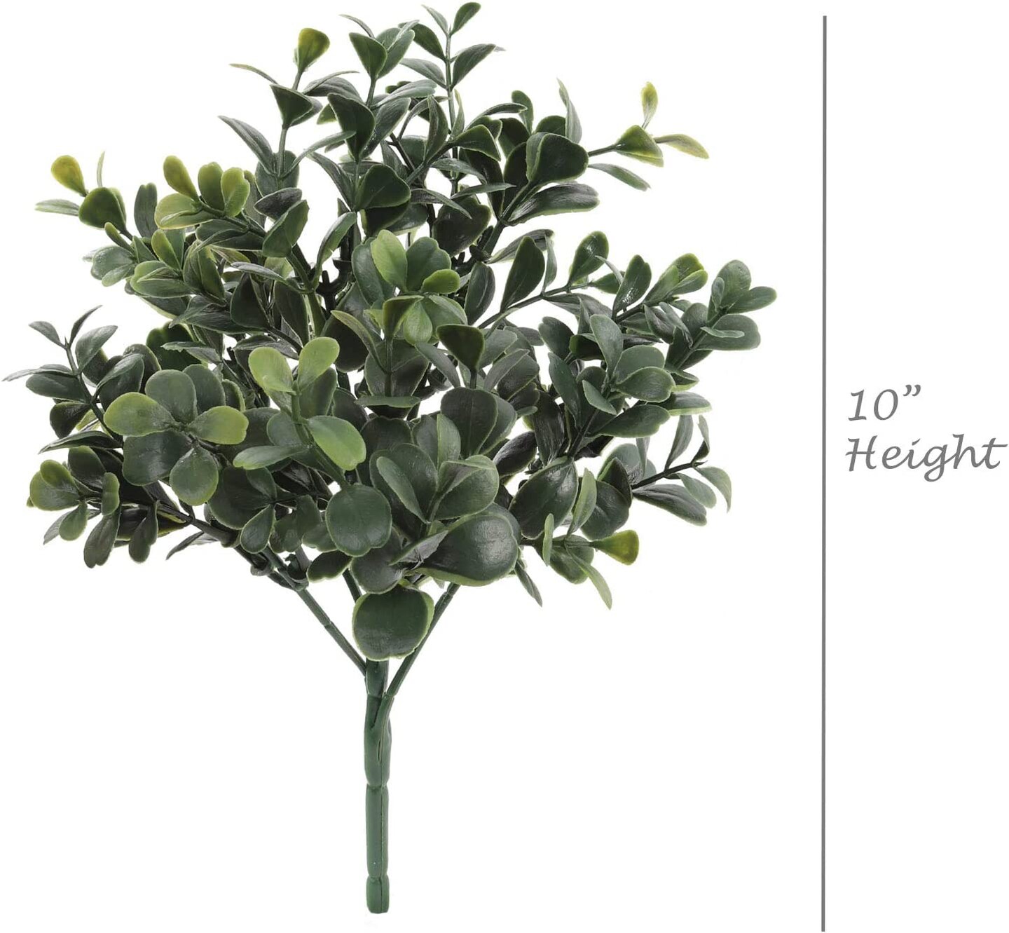 Lush Set of 12 Green Boxwood Picks - Realistic Faux Greenery for Home & Garden Decor - Top Searched & Versatile Accessory for Floral Arrangements & Outdoor Styling
