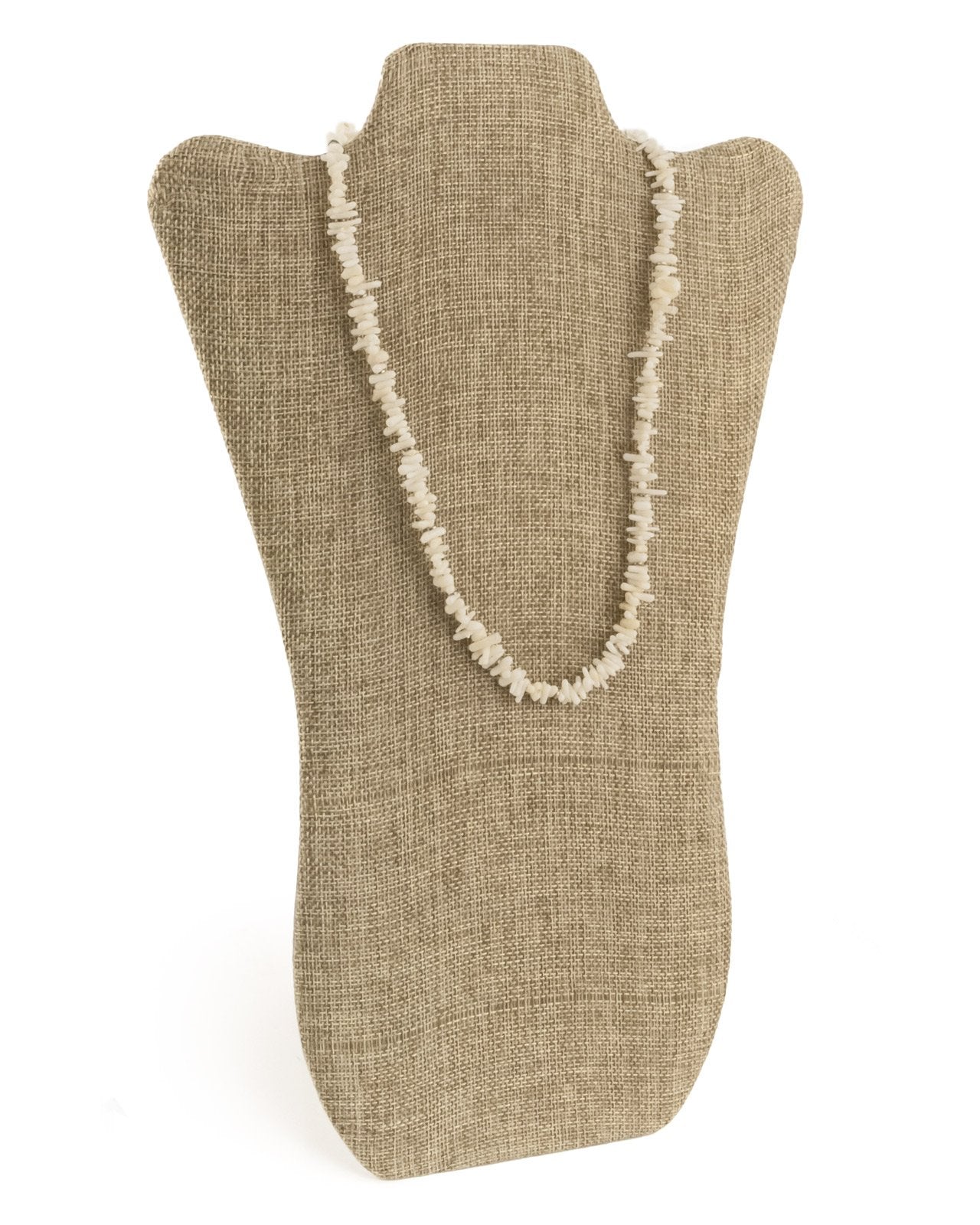Large Size 14&#x22; Tall Burlap Necklace Display Stand (Jewelry Display)