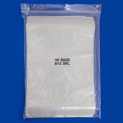 Clear Plastic Reclosable Zipper Bags 10x12 (Package of 100)
