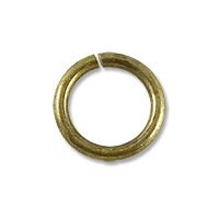 JewelrySupply Jump Ring - Open 5.5mm Antique Brass Plated (100-Pcs)