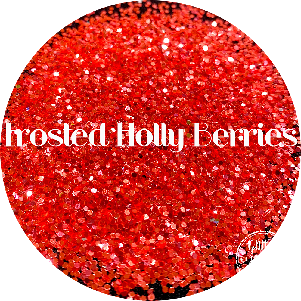 Polyester Glitter - Frosted Holly Berries by Glitter Heart Co.&#x2122;