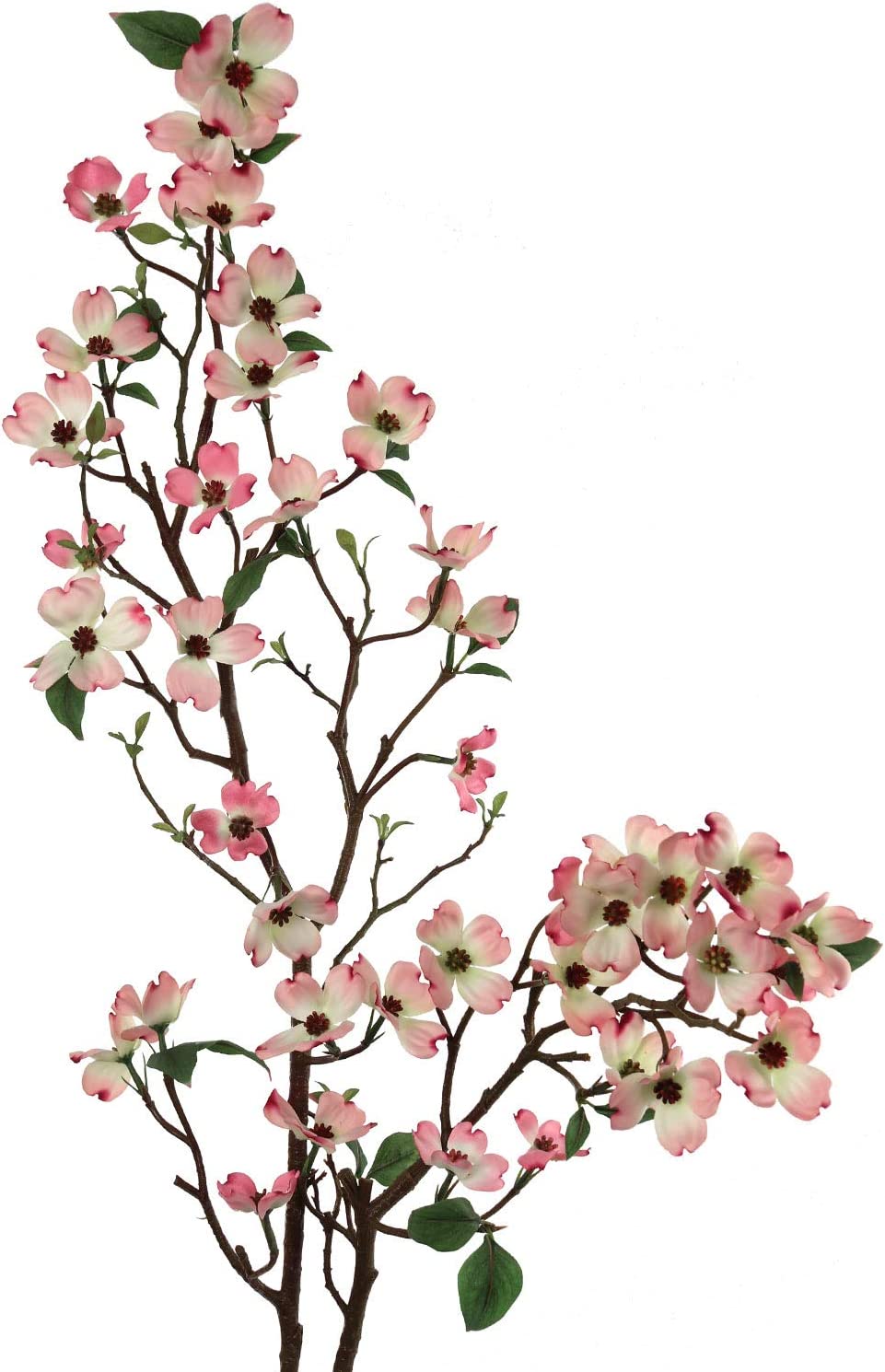 Stunning 50" Lifelike Silk Dogwood Branch 4 Piece - Elegant Faux Floral Decor for Home, Weddings & Events