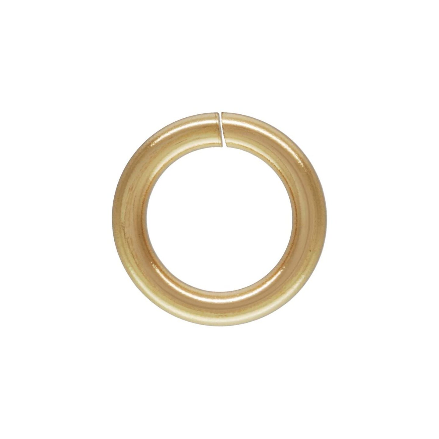 JewelrySupply Open Jump Ring 4.5mm 14 Karat Solid Yellow Gold