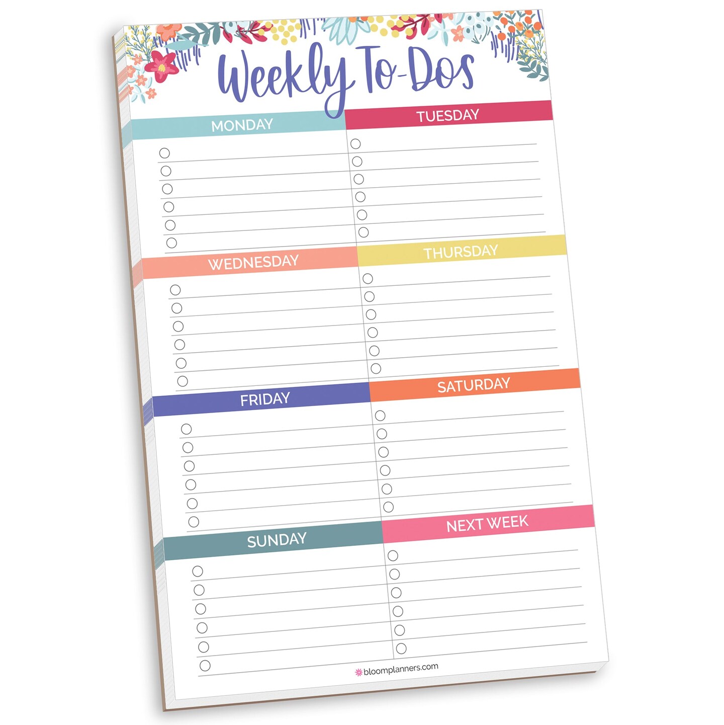 bloom daily planners Planning Pad, 6&#x22; x 9&#x22;, Weekly To-Dos with Magnets