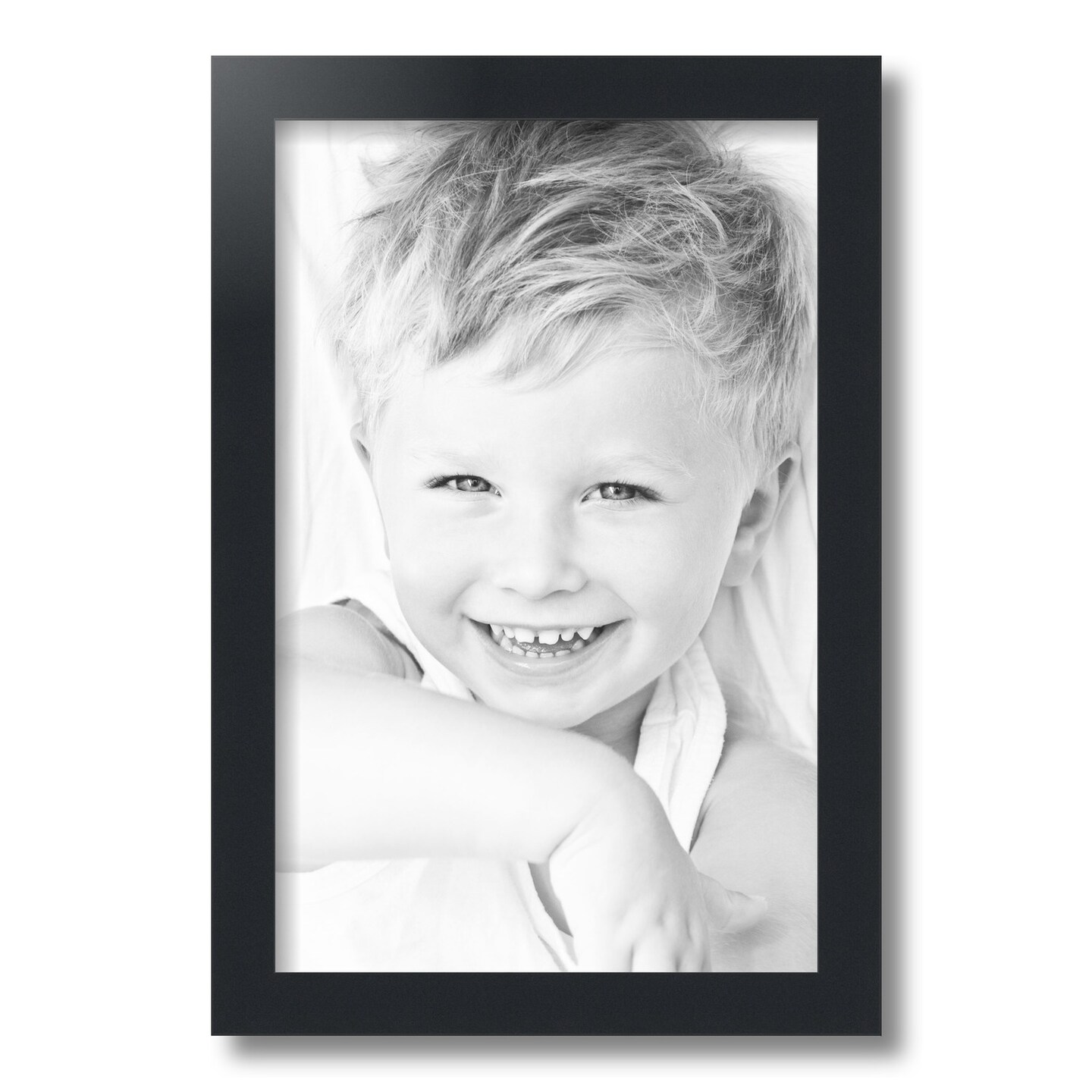 ArtToFrames 11x17 Inch Picture Frame, This 1.25 Inch Custom MDF Poster Frame is Available in Multiple Colors, Great for Your Art or Photos - Comes with Regular Glass and Foam Backing 3/16 inch (V-FRBW26-11x17)