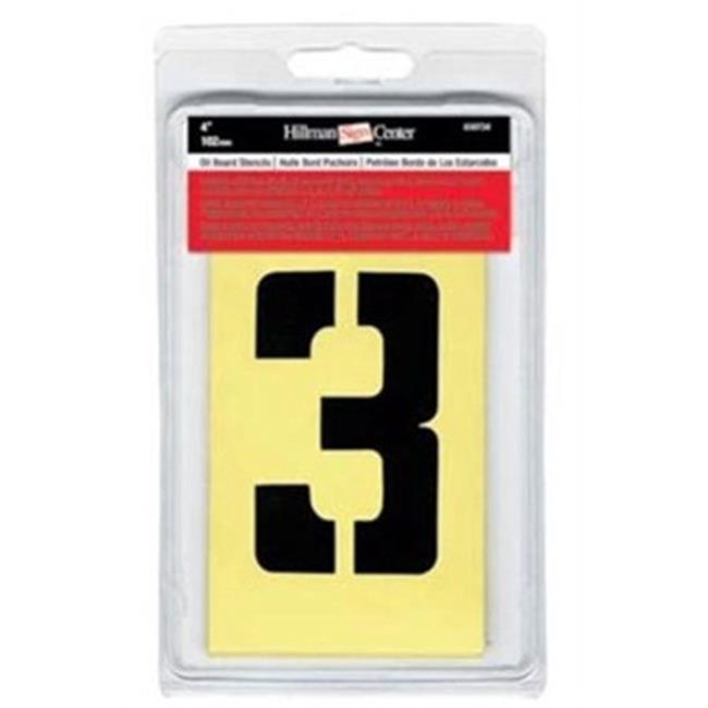 Hillman Group RSC  6 in. Heavy Duty Letters Numbers Symbols Stencil Kit