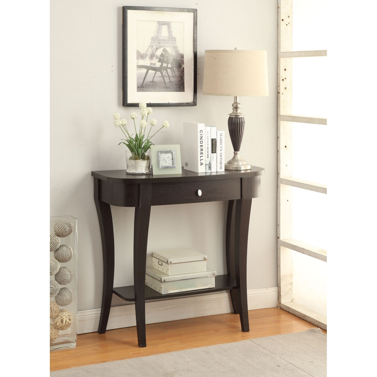 Convenience Concepts Newport Console Table, Espresso