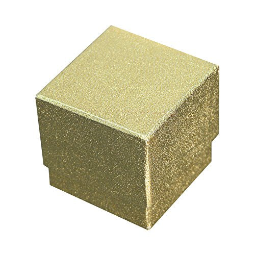 Square Ring Box - Gold (Case of 100)