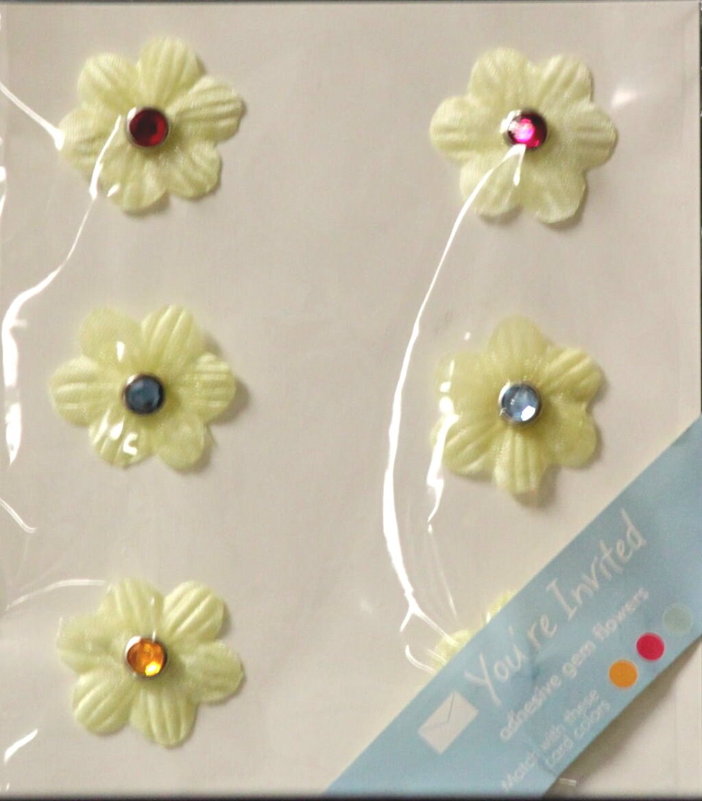 JoAnn Craft Essentials Adhesive Gem Flower Stickers