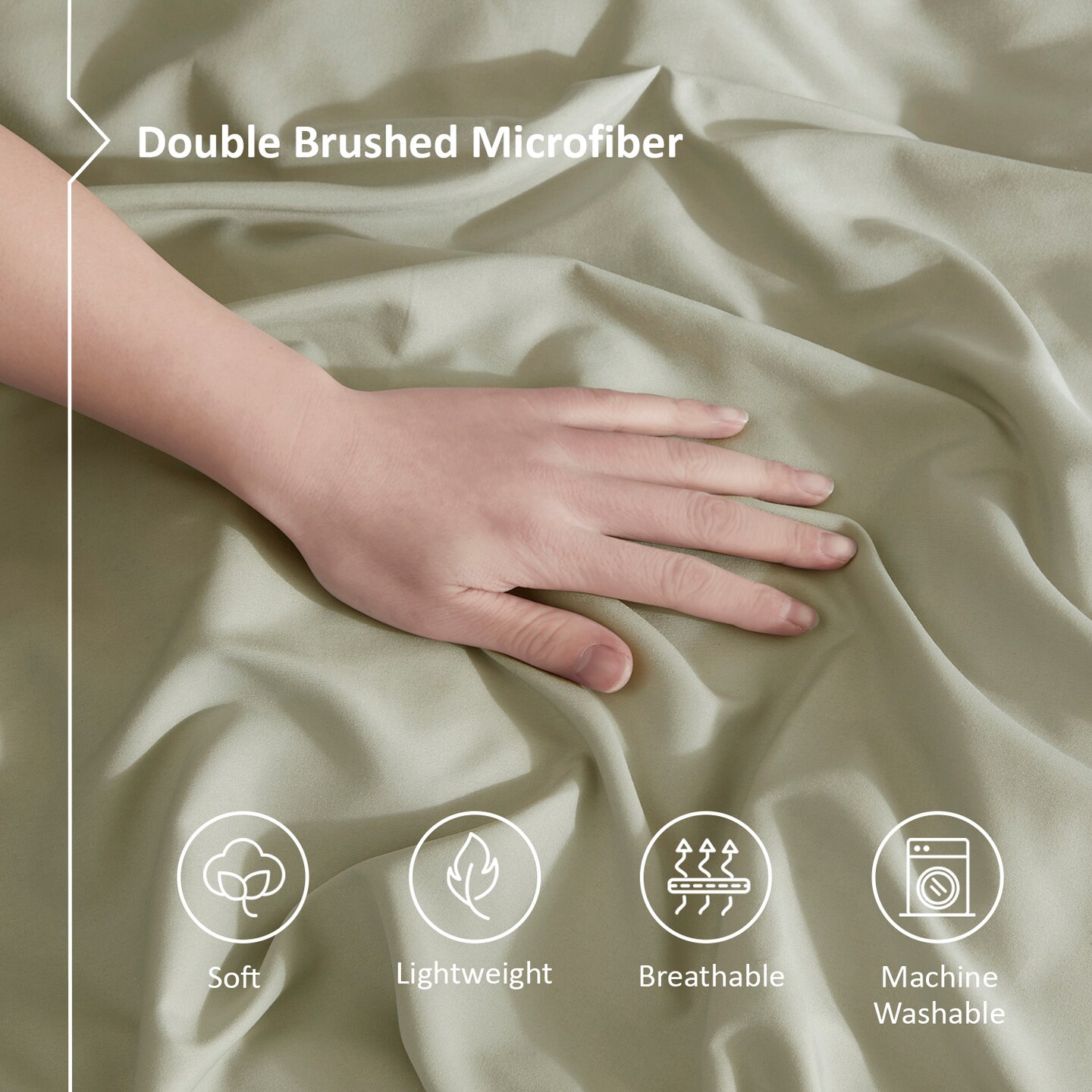 Nestl Double Brushed Microfiber Duvet Cover Set