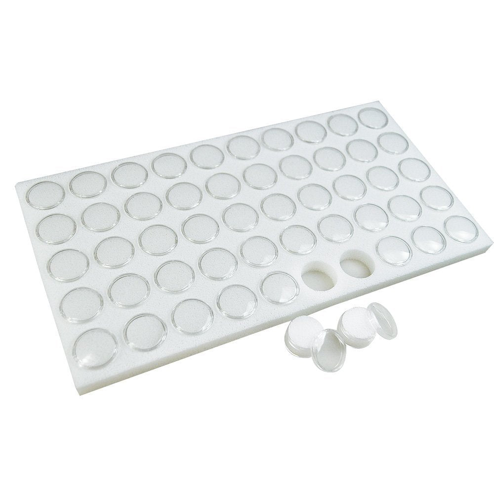 Gem Jar Display Pads and Coin Display Insert 50 Cups White