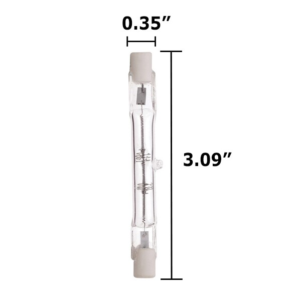 Satco S3146 100W 120V R7s Double Ended 78mm J-Type short halogen light bulb