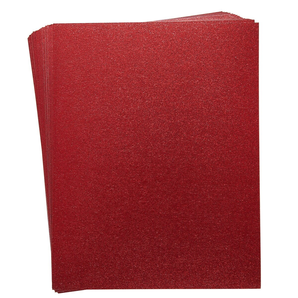 30 Sheets Red Glitter Cardstock Paper for DIY Crafts, Card Making