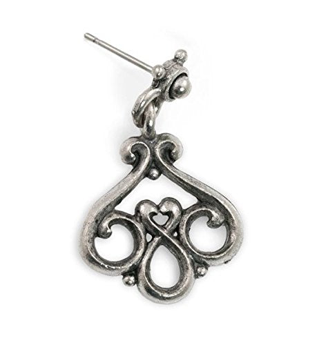 Chandelier Earring 27x15mm Pewter Antique Silver Plated (6 Pairs of Earrings)