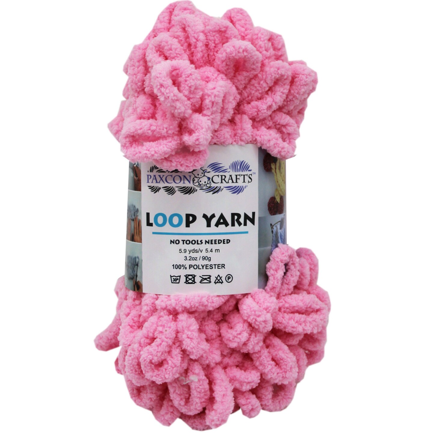 Bulk Buys Loop Yarn in Assorted Colors 5.9 Yards - 10 Pack