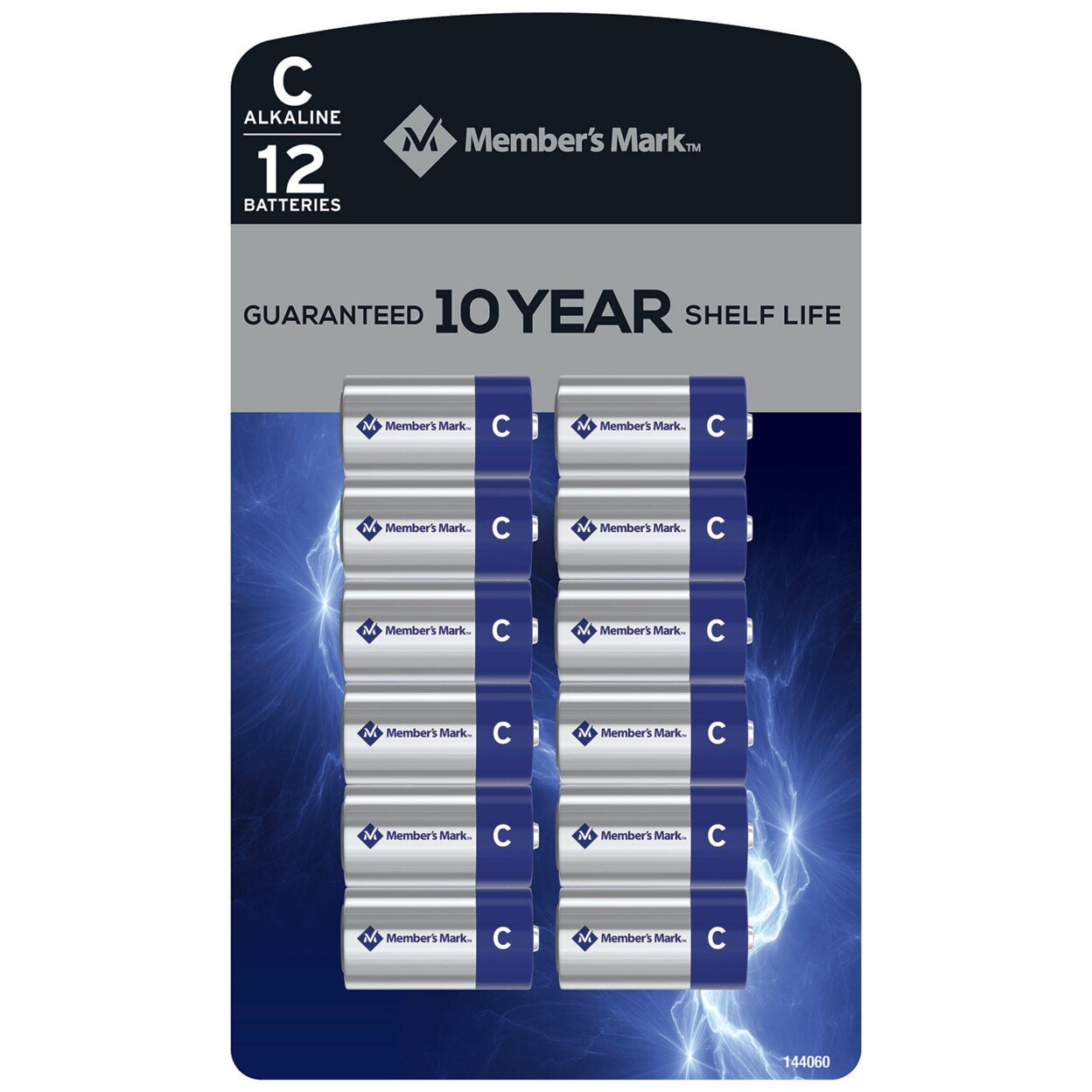 Members Mark Alkaline C Batteries (12 Pack)