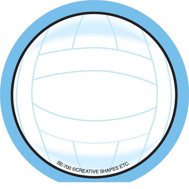 Creative Shapes Etc 4.5 x 4 in. Mini Notepad, Volleyball - 35 Sheets per Pack