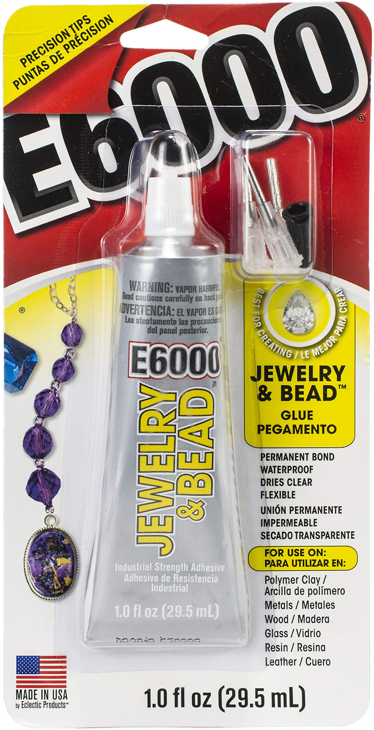DoreenBeads. 9mL GSE600 Glue For Jewelry DIY (Contain Liquid) 89mm(3 4/8)  x 25mm(1), 1 Bottle
