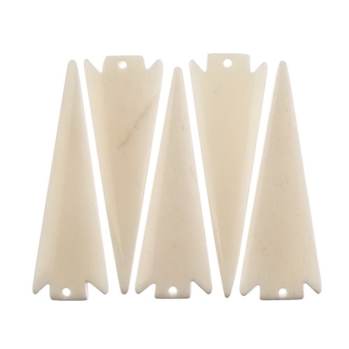 John Bead Arrow Head Natural Bone Pendants