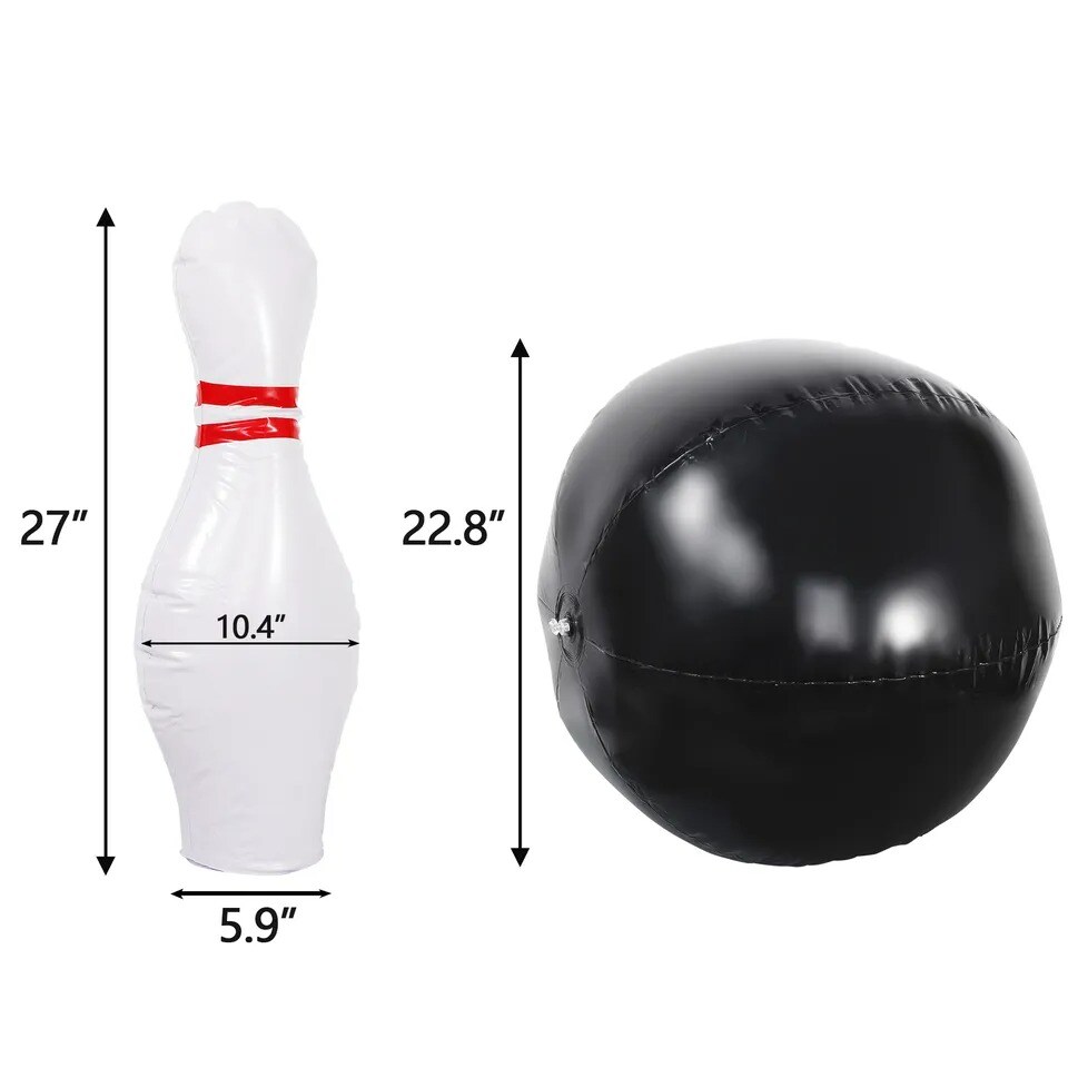 Inflatable Kids Bowling Set for Kids Indoor Games Fun Giant Yard Garden Games