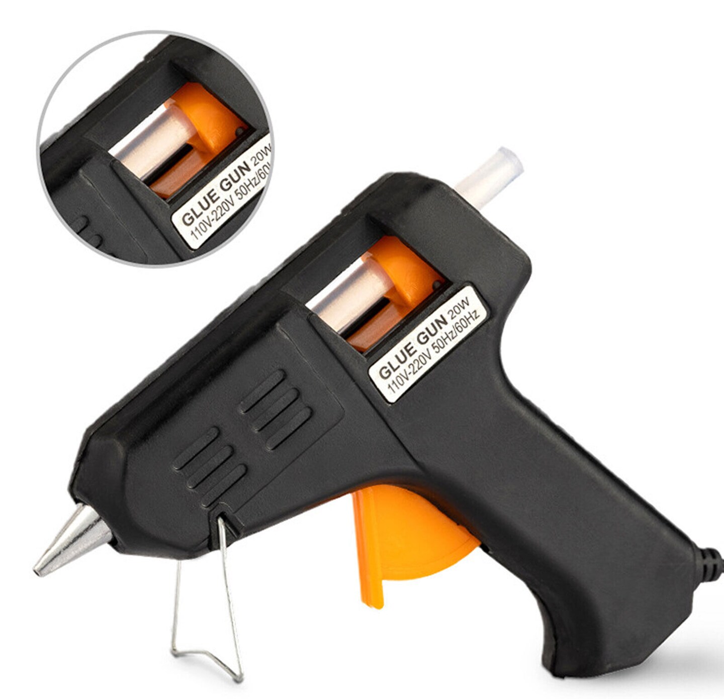 Kitcheniva Glue Gun with 60 Mini Clear Glue Sticks Hot Melt 20W Kit Set