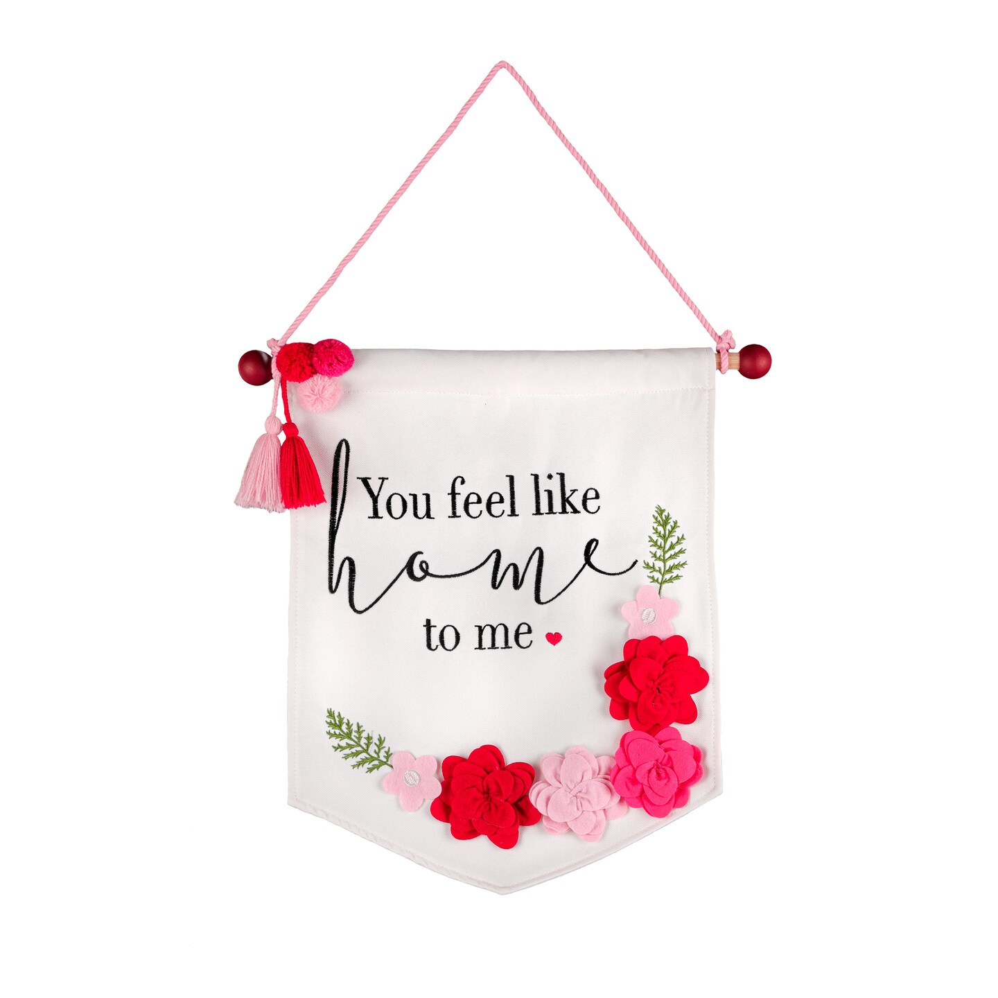18&#x22; Flowered Valentines Banner