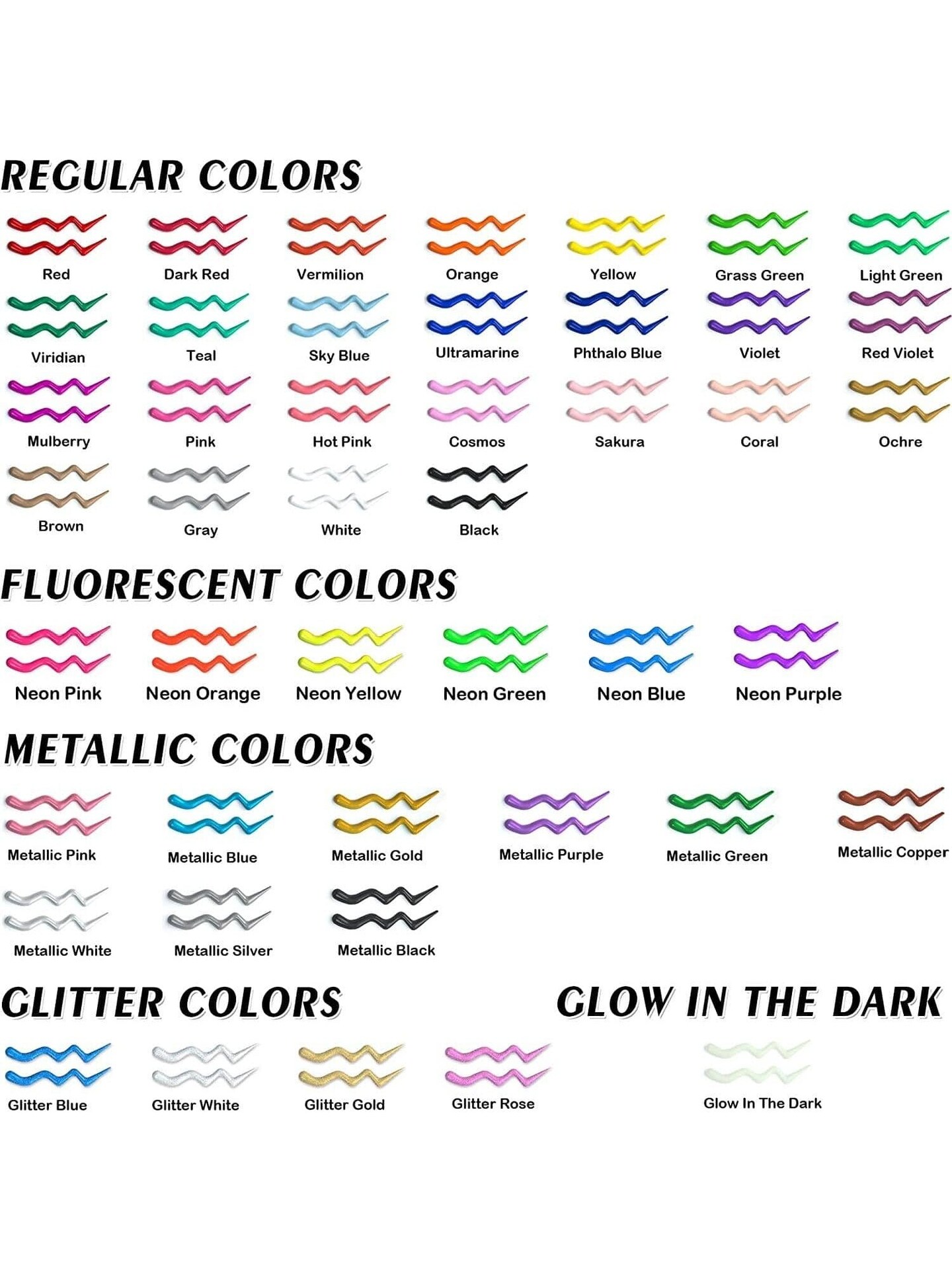 Shuttle Art Fabric Paint Set - 45 Colors, 3D Permanent Paint Kit with Extras
