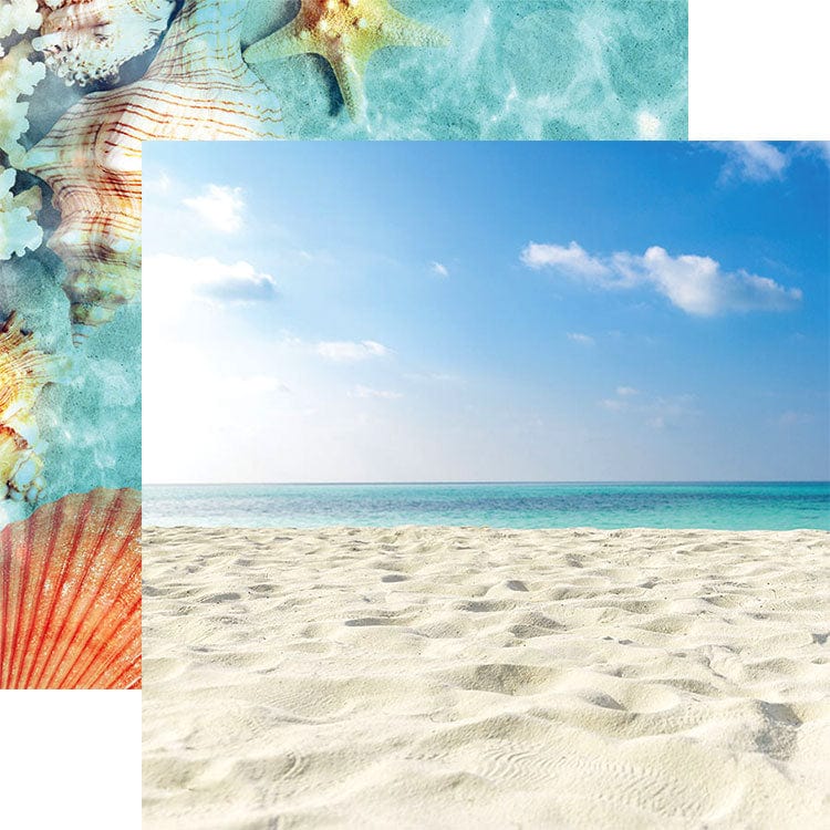 Tropical Beach 12 x 12 Scrapbook Paper Set