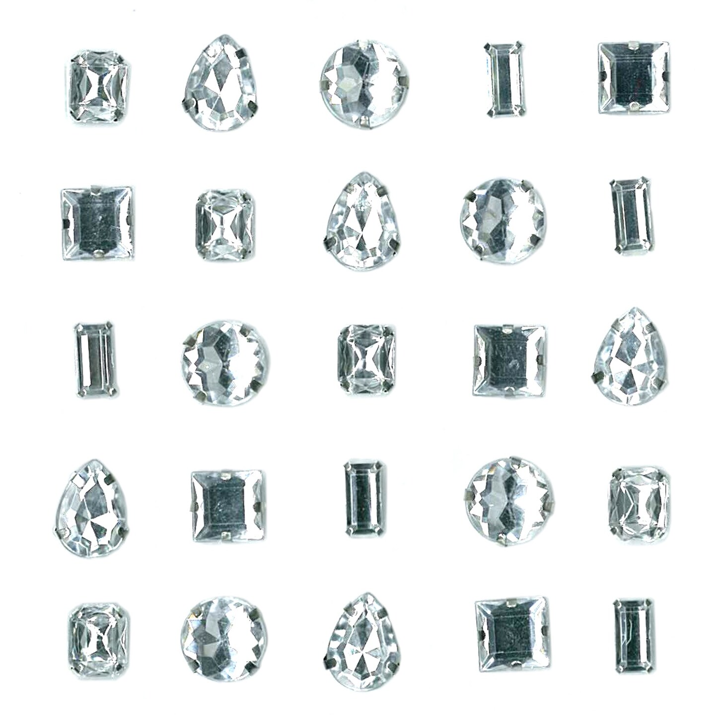 Jolee&#x27;s Boutique Embellishments 25/Pkg-Clear Gems