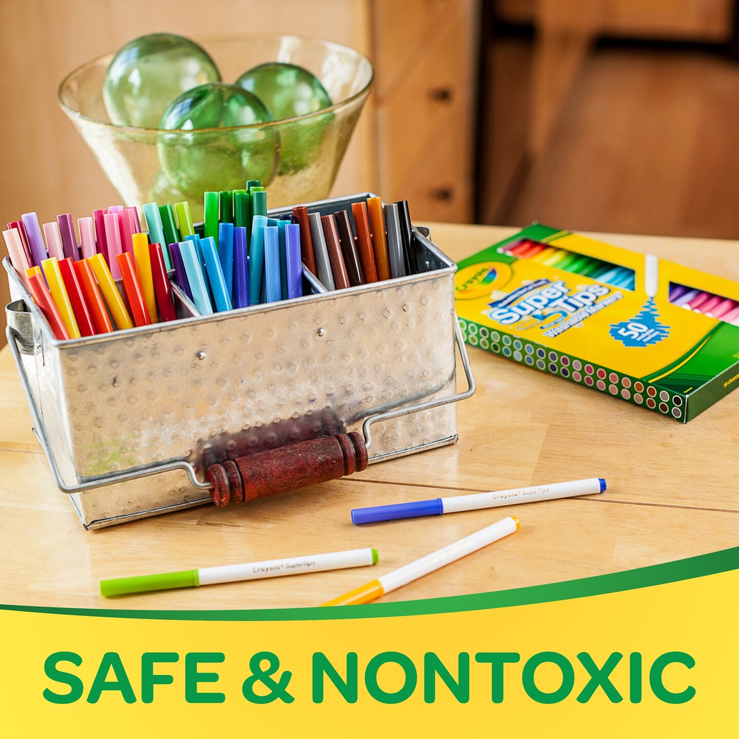 Crayola Super Tips Washable Markers 50/Pkg-Assorted Colors