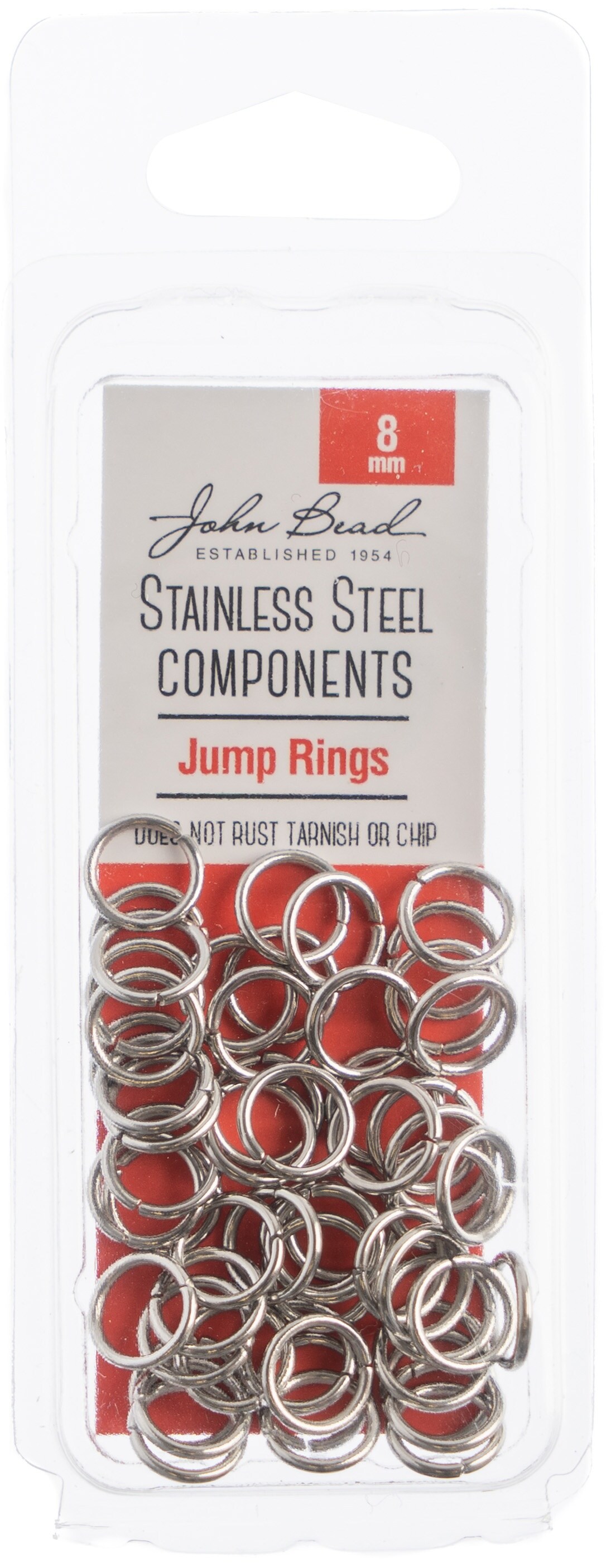 Cousin Jewelry Basics Metal Findings 400/Pkg-Black Jump Rings 4Mm