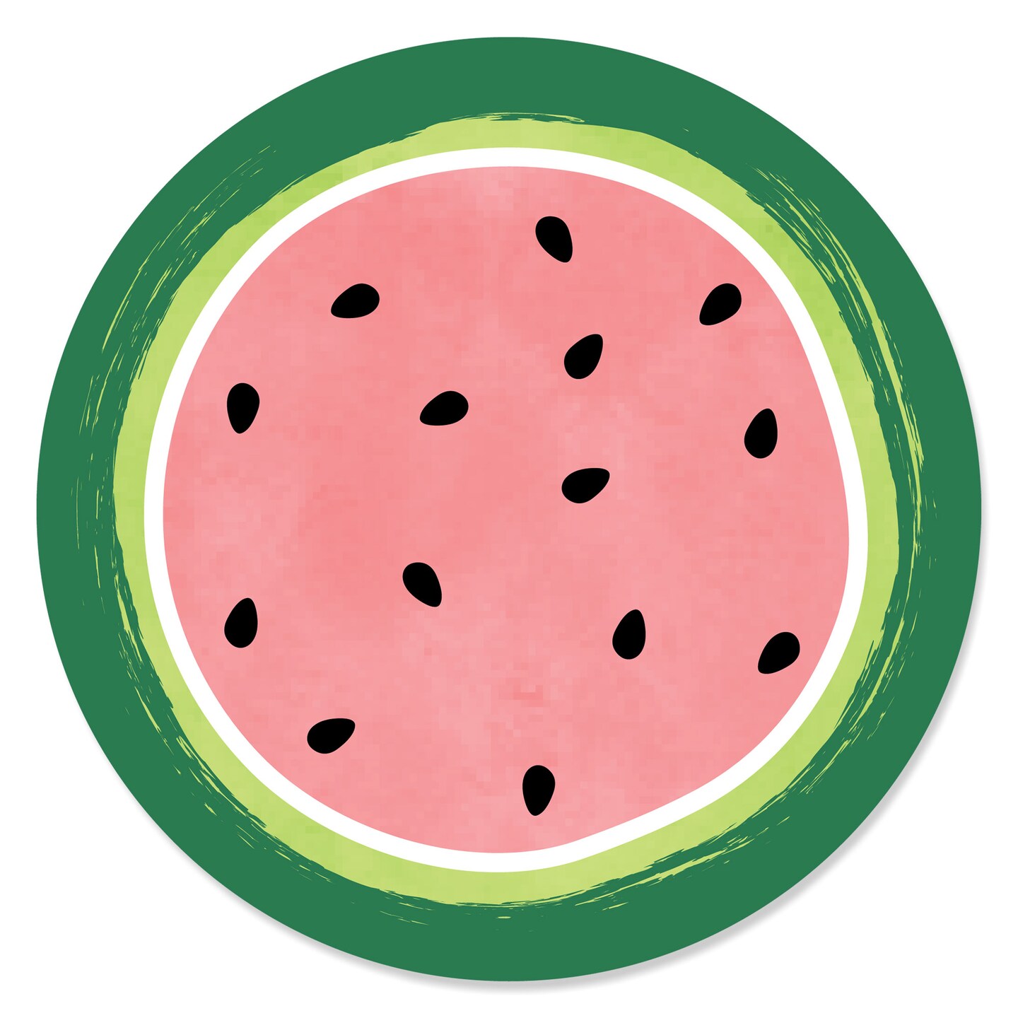 Big Dot of Happiness Sweet Watermelon - Fruit Party Circle Sticker Labels - 24 Count