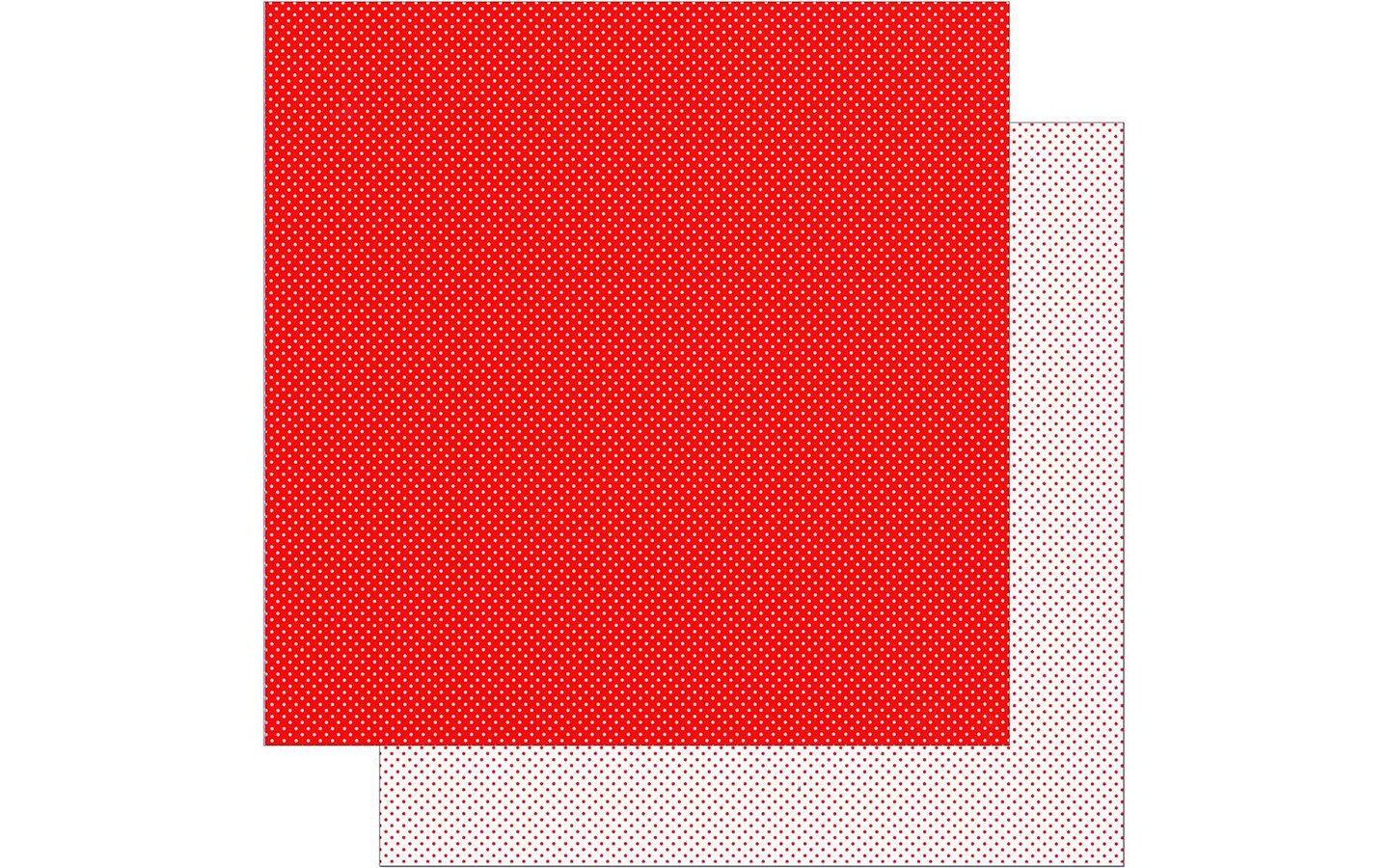 Doodlebug Swiss Dot Paper 12x12 Petite Ladybug