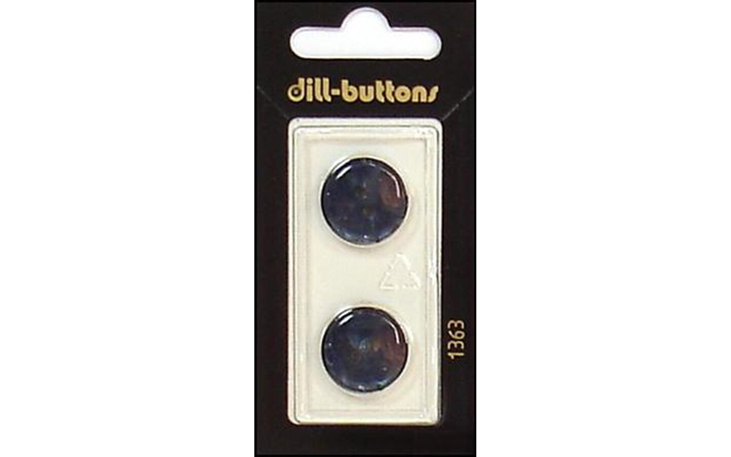Dill Buttons 18mm 2pc 2 Hole Navy