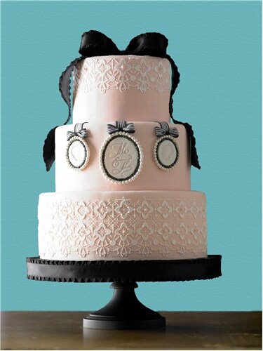 Victorian Crochet Cake Stencil Set | C446 by Designer Stencils | Cake Decorating Tools | Baking Stencils for Royal Icing, Airbrush, Dusting Powder | Reusable Plastic Food Grade Stencil for Cakes | Easy to Use & Clean Cake Stencil