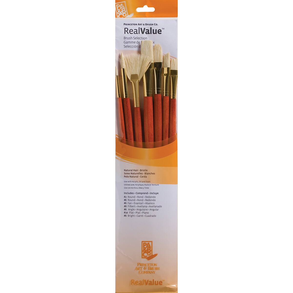 Princeton Natural Bristle Real Value Brush Set-7/Pkg