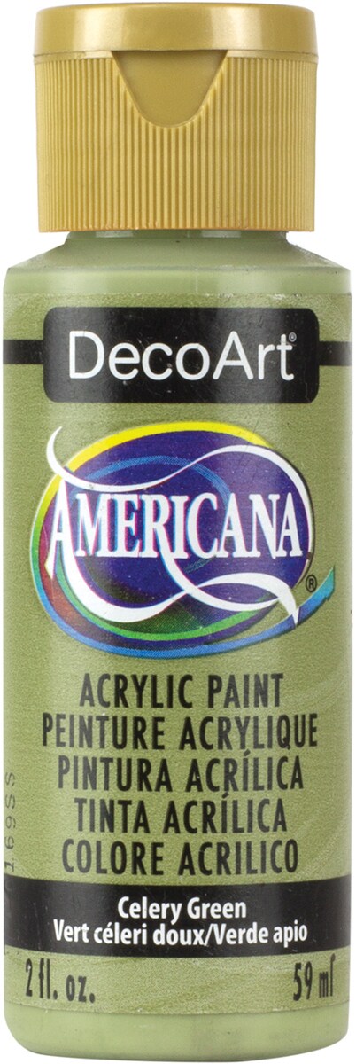 DecoArt Americana Acrylic Paint 2oz-Celery Green - Opaque