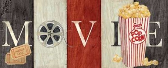 Movie Cinema Signs I Poster Print by Cynthia Coulter - Item # VARPDXRB8391CC