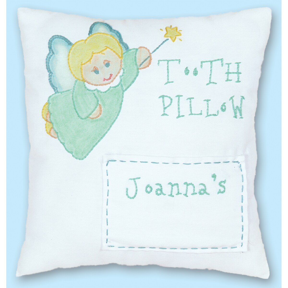 Jack Dempsey Stamped Pillow Cover 8&#x22;X8&#x22;-Tooth Fairy