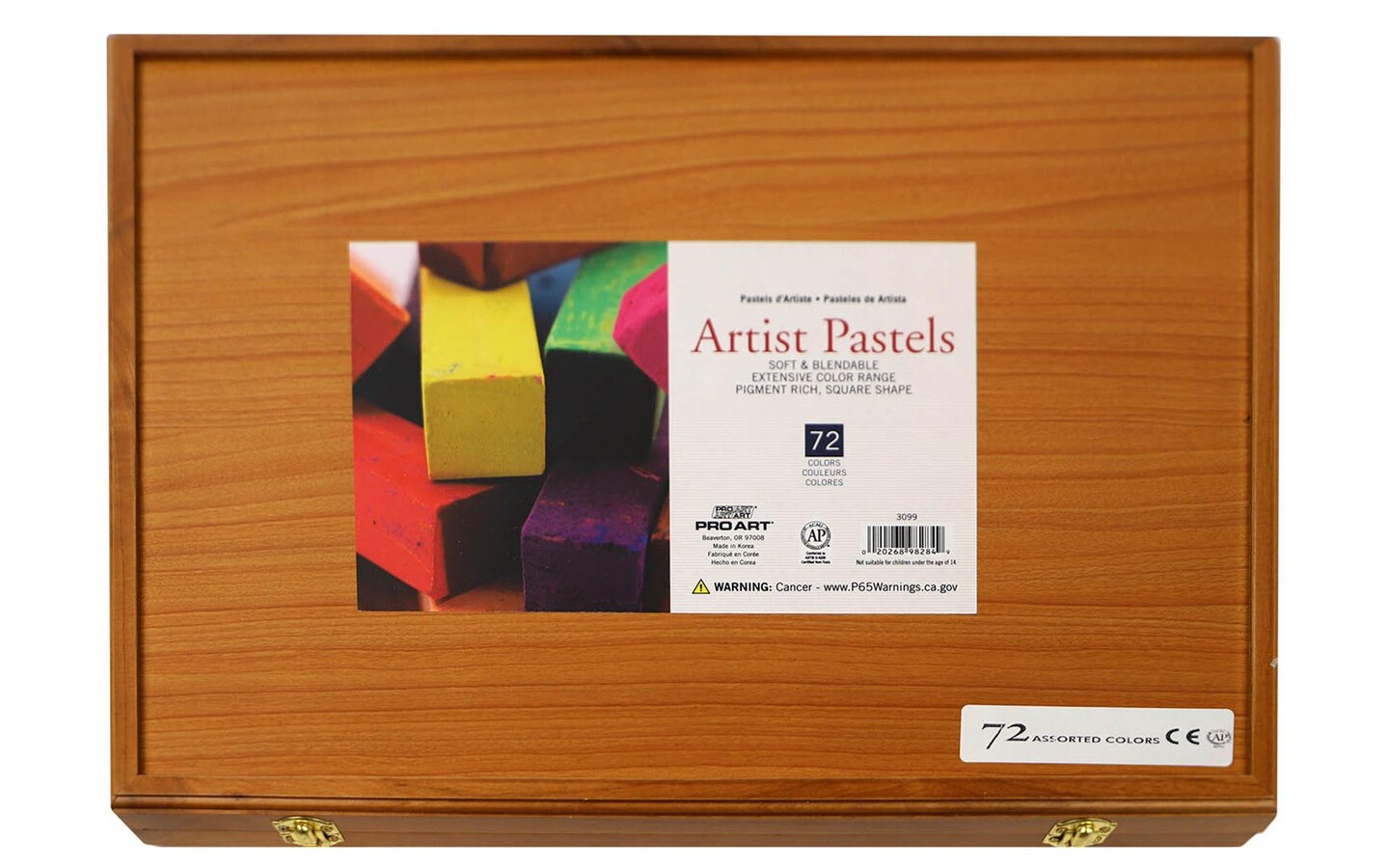 Pro Art Artist Pastels Square 72pc Astd Wood Box Michaels