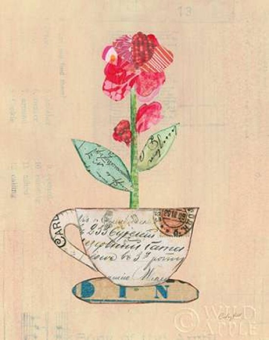 Teacup Floral IV on Print Poster Print by Courtney Prahl - Item # VARPDX28582