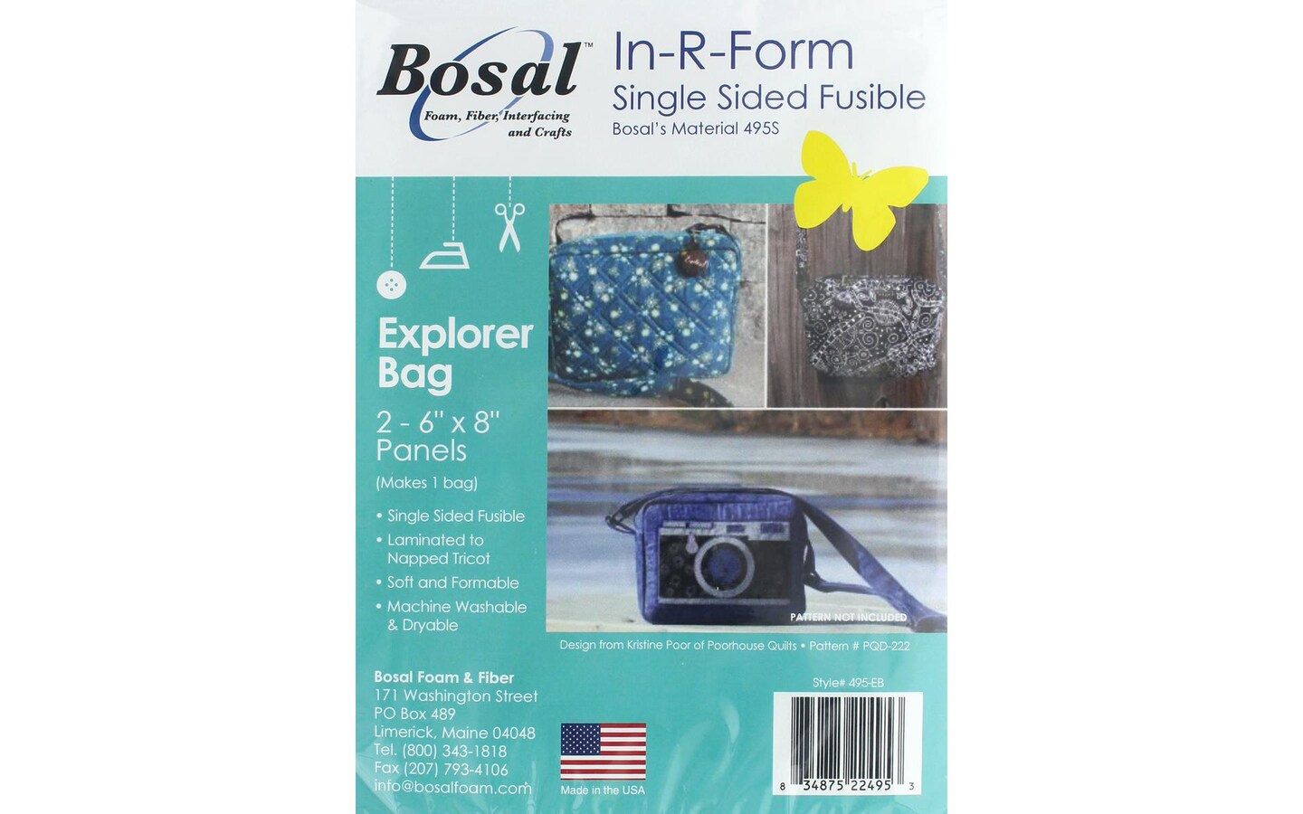 Bosal In-R-Form Single Sided Fusible Roundabout Bag – Green's Sewing and  Vacuum