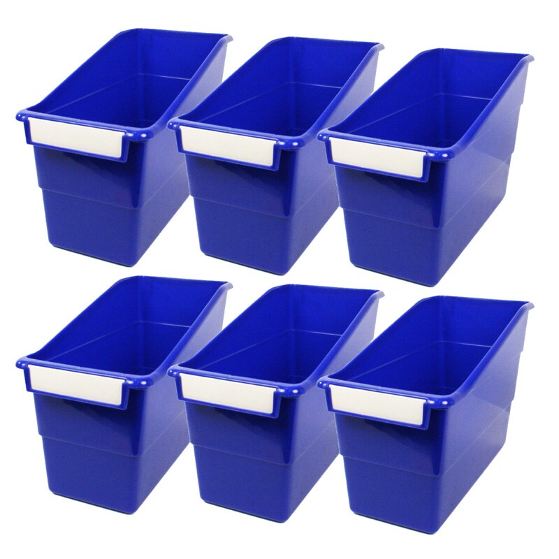 Tattle&#xAE; Shelf File, Blue, Pack of 6