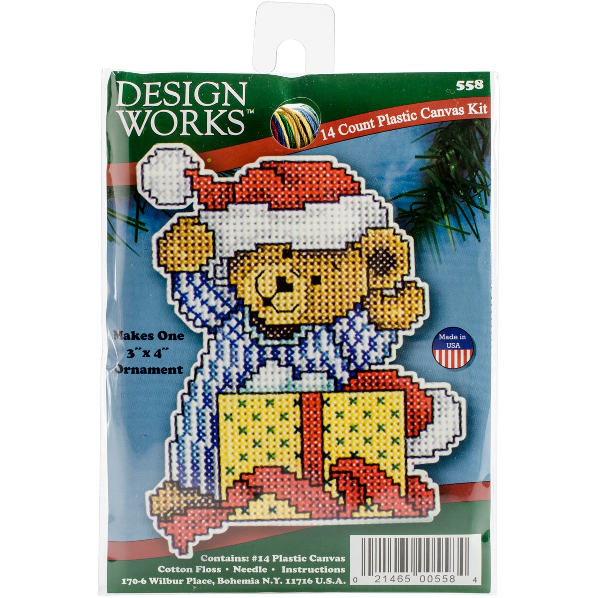 Design Works Plastic Canvas Kit 4&#x22;X3&#x22;-Bear (7 Count)