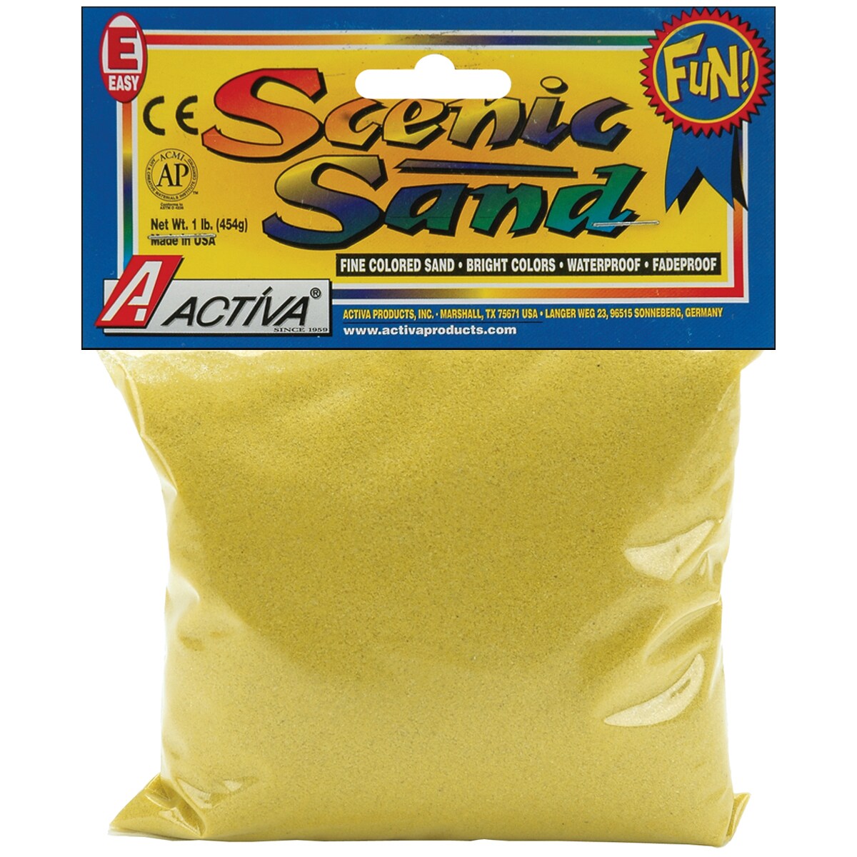 Activa Scenic Sand 1lb-Bright Yellow