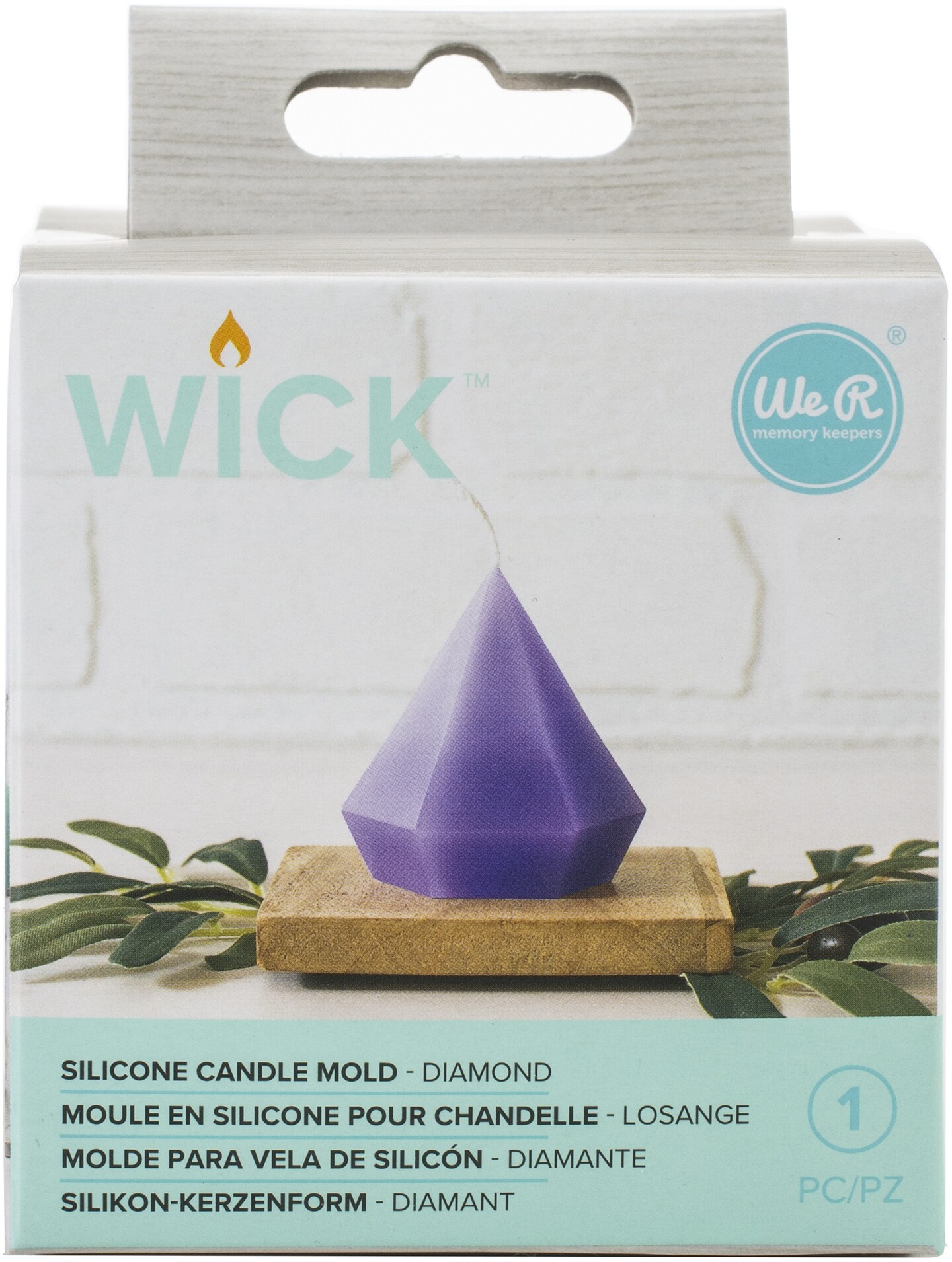 We R Wick Candle Mold-Diamond