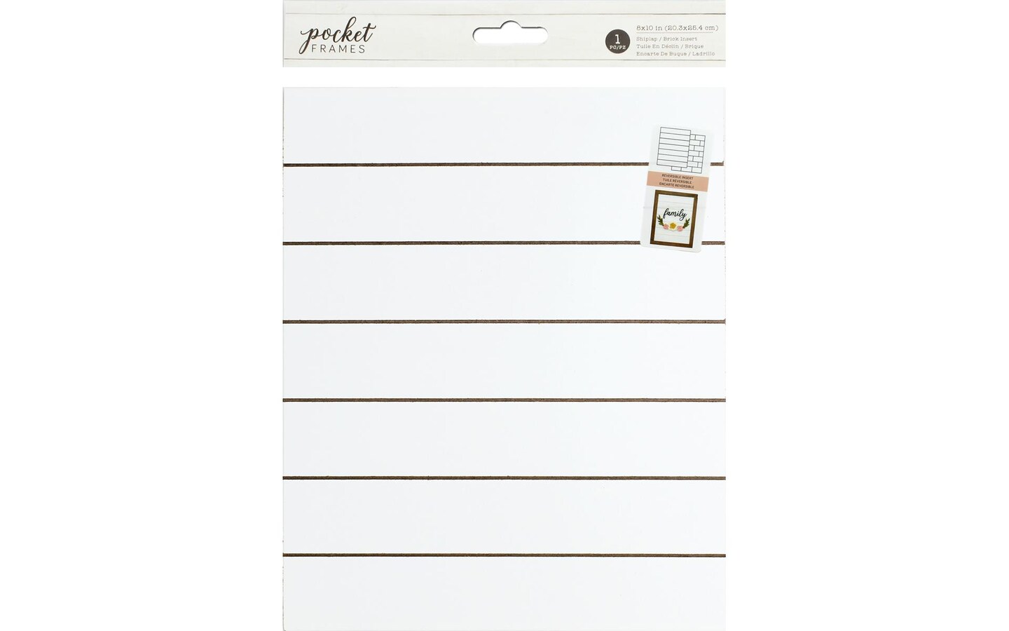 AMC D2E Pocket Frames 8x10 Insert Shiplap/Brick